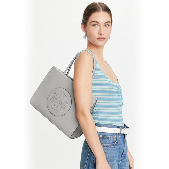Tory Burch Small Ella Bio Tote – Gray - Picture 6 of 11